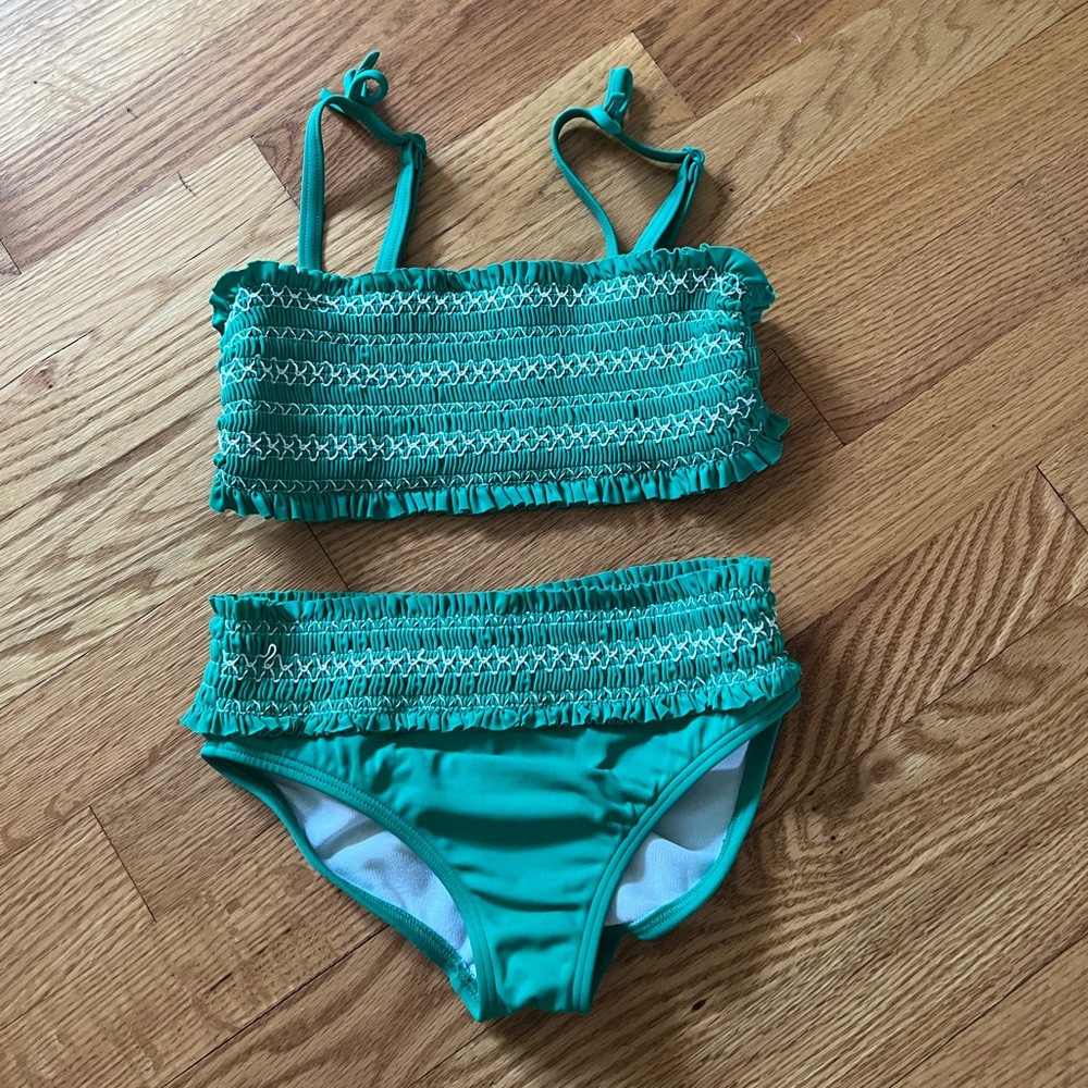 Mini Boden Green Bikini Swim Set